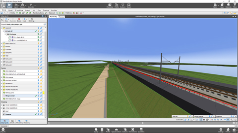 Erstellung eines Informationsmodells einer Bahntrasse mit SierraSoft BIM-Modeling