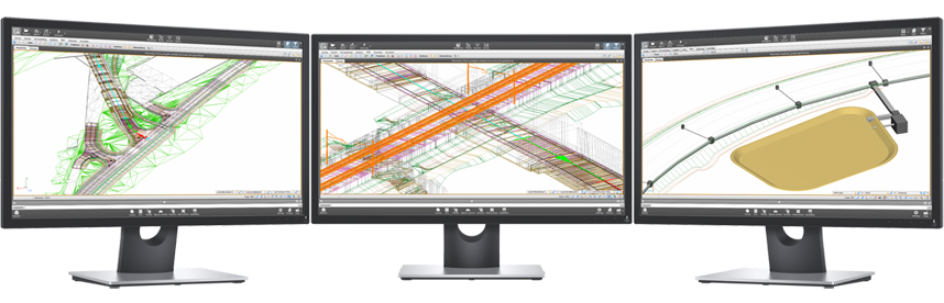 BIM-Software f&uuml;r Eisenbahn-, Stra&szlig;en- und Hydraulikplanung