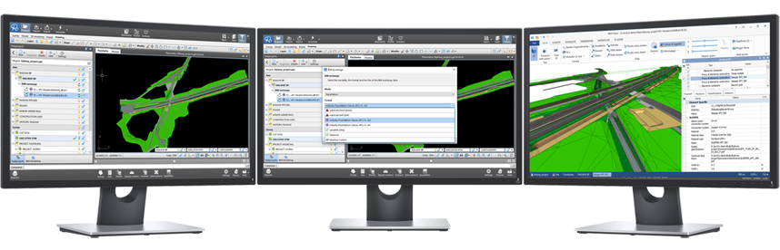 SierraSoft BIM Exchange - Software extension for the information exchange of models of land and transportation infrastructures