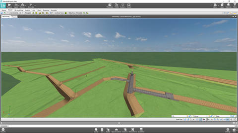 Canals and intersections customizations with SierraSoft Hydro