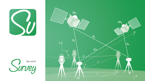 SierraSoft Survey BIM software for calculation and adjustment of topographic measurements