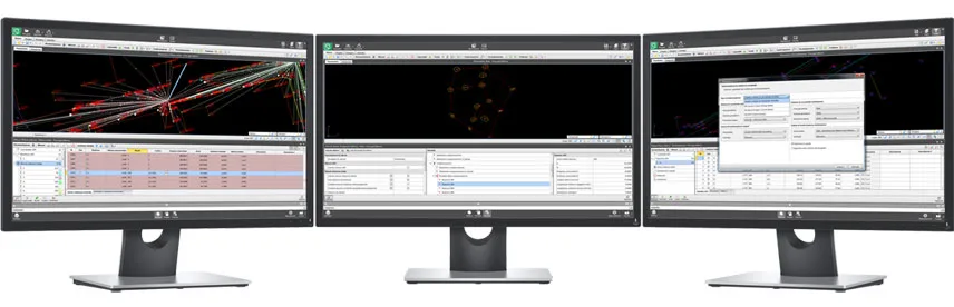 BIM software for calculation and adjustment of topographic measurements