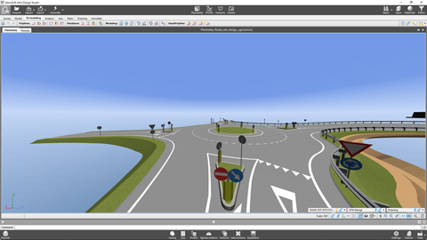 Production of a road information model with SierraSoft BIM Modeling