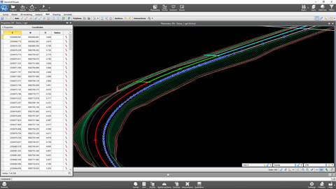 Conception de routes BIM: Axis generation and results with SierraSoft Roads