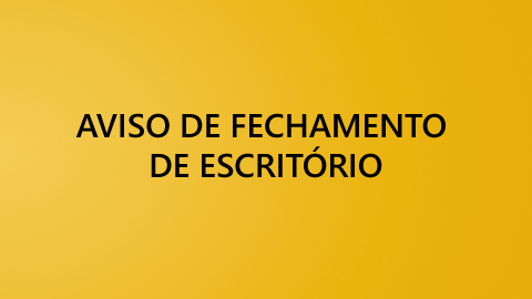 Os nossos escritórios estarão fechados para o Dia do Trabalho