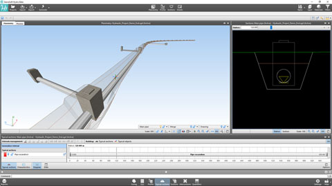 Hydraulic BIM design of a pipe with SierraSoft Hydro